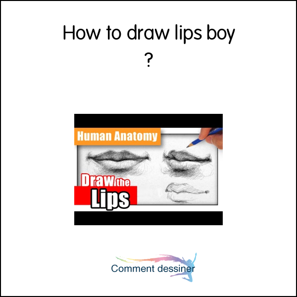 How to draw lips boy